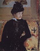 Mary Cassatt The young girl in the black France oil painting artist